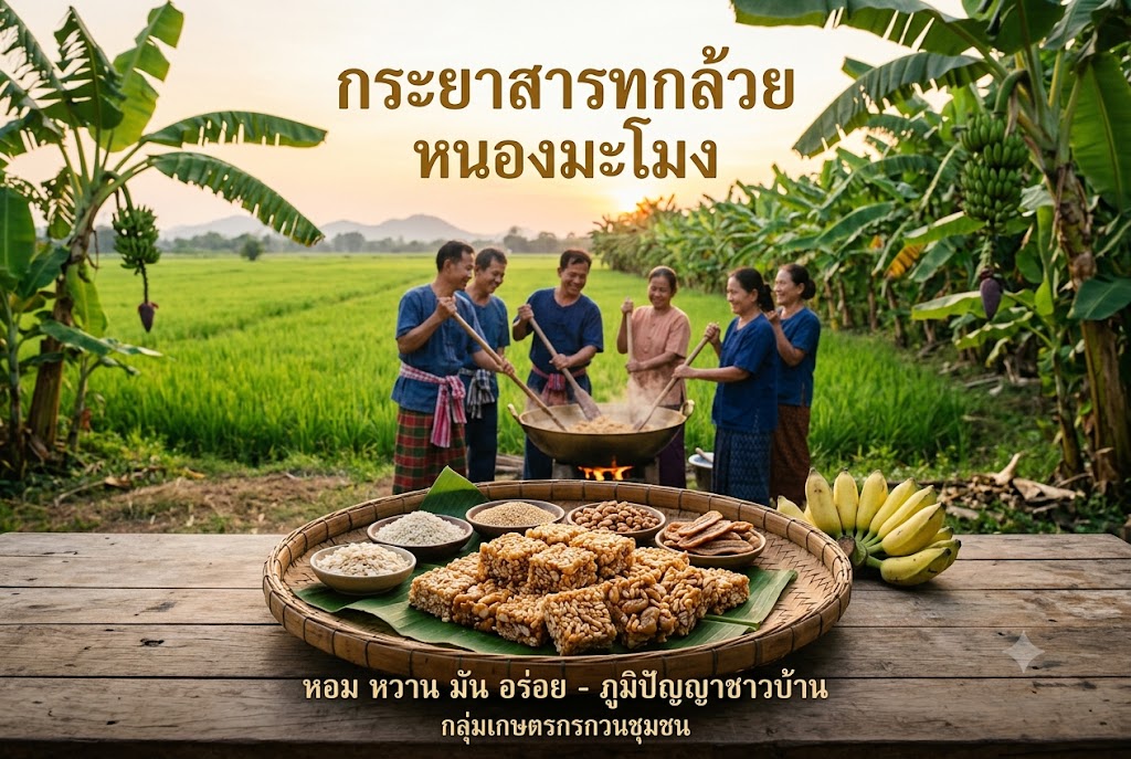 กระยาสารทกล้วย หนองมะโมง